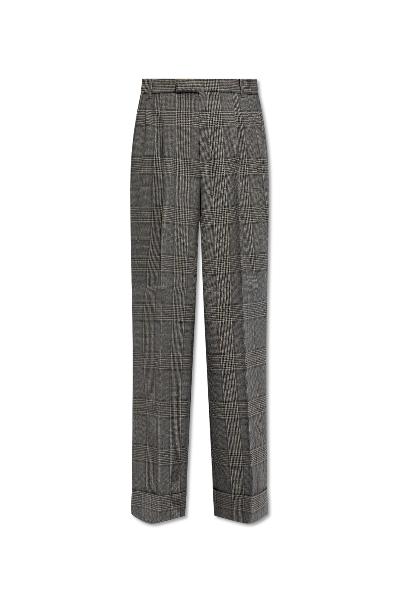パンツ GUCCI GRAY WOOL TROUSERS Grey Wool pleat-front trousers Gucci - Vitkac France